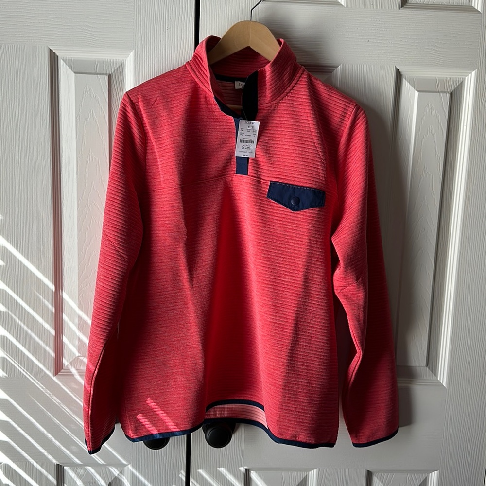 J Crew Factory Snap Front Pullover